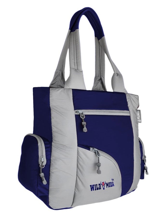WILD MODA Kat Women Shoulder and Tote Bag (Blue Grey) - Image 1
